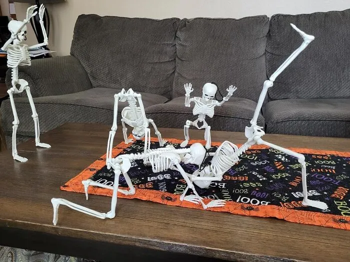 Add A Macabre Touch To Your Lawn Decor With The <a Style="Display:inline;" Href="Https://Www.amazon.com/Skeletons-Halloween-Decorations-Posable-Skeleton/Dp/B0d69v3d3n?ie=utf8&linkcode=ll1&tag=bpturtle-20&linkid=8e5068e34031863808e74419f34ffe8b&language=en_us&ref_=as_li_ss_tl" Target="_blank"><span Style="Font: Inherit; Color: #d74b1f;"> Plastic Skeletons</Span>, Small Enough To Ride Your Lawn Flamingo Into The Depths Of Despair