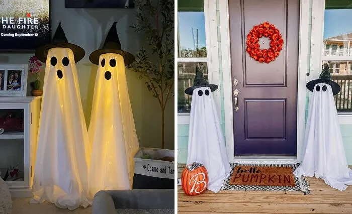 Conjure Up A Charmingly Eerie Welcome With The <a Style="Display:inline;" Href="Https://Www.amazon.com/2packs-Halloween-Decorations-Outdoor-Indoor/Dp/B0d8tyfsqb?ie=utf8&linkcode=ll1&tag=bpturtle-20&linkid=90613d455e7c3c2cea0a973eaf9a9be4&language=en_us&ref_=as_li_ss_tl" Target="_blank"><span Style="Font: Inherit; Color: #d74b1f;"> Porch Ghosts With Witch Hats</Span>, Because What's More Inviting Than A Trio Of Hat-Wearing Specters?