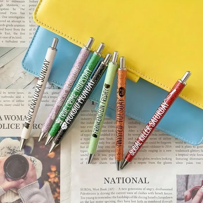 Slay Your To-Do List With These   <a Style="Display:inline;" Href="Https://Www.amazon.com/Jxueych-Halloween-Ballpoint-Colleagues-Supplies/Dp/B0chlxh16j?crid=7crp8s2m7whn&dib=eyj2ijoimsj9.srovggjvdngooyionlbutdkoaxl3ydwuustopgmikabfwkbzoibcrw7mcfwnh4nmxkco4z1zbu_rkxdetnau8foxgcnas8a4dacmou0eb5iypufwnpxqz0vvli9angyhvl_bkpu2cpdk9wy5fgfidpc9vxxd-Eqmvfa4r76_rl4dgyfsz36pcwpk9y3se3fe.njnjev53rzp9jv7tifssl2xpxef9mtrpsk4a4rbcz9a&dib_tag=se&keywords=halloween+office&qid=1728484956&sprefix=halloween+offi%2caps%2c211&sr=8-308&linkcode=ll1&tag=bppelican-20&linkid=44aeb812e4a9bc9617e722bad54374ef&language=en_us&ref_=as_li_ss_tl" Target="_blank"><span Style="Font: Inherit; Color: #d74b1f;"> Glitter Pens</Span> That Killer Messages For Every Day Of The Week