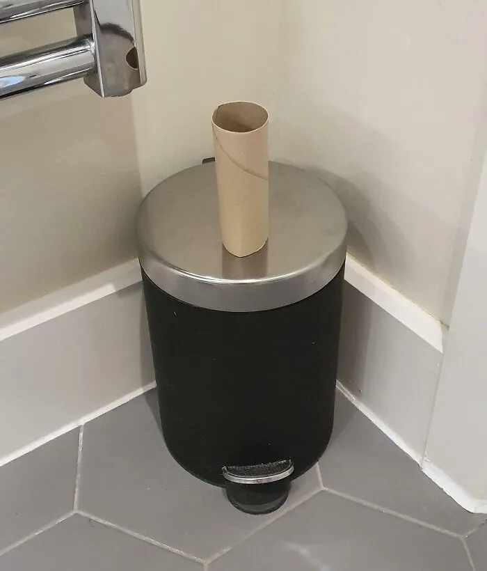Where My Partner Thinks Empty Rolls Go