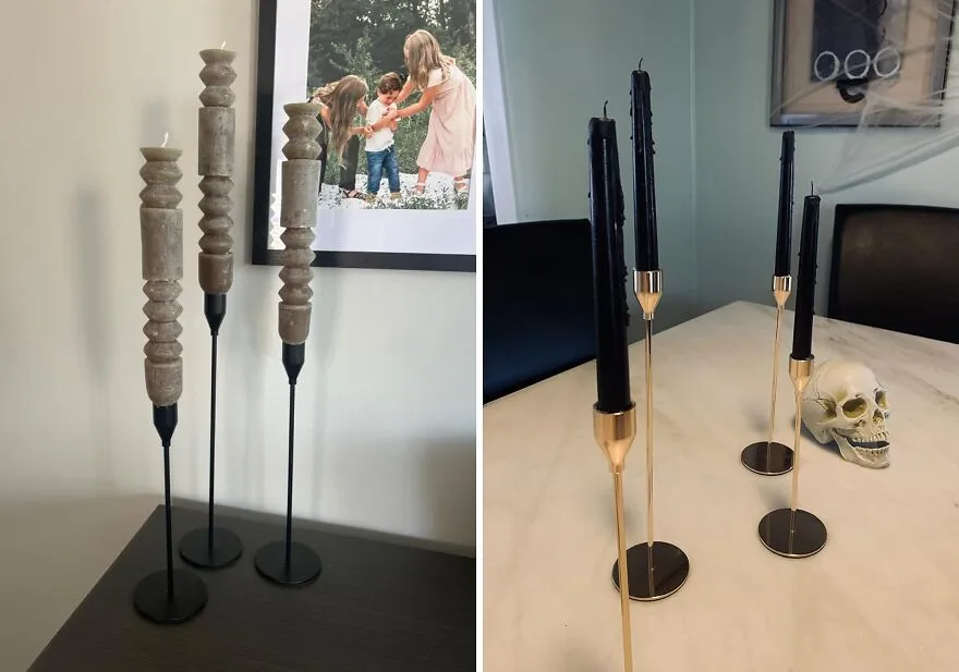 Illuminate Your Halloween Decor With A Touch Of Macabre Chic, Courtesy Of These   <a Style="Display:inline;" Href="Https://Www.amazon.com/Sujun-Holders-Candles-Decorative-Candlestick/Dp/B07zpq2czy?pf_rd_p=eb29a56c-Fb46-4990-Bc38-8ca4ffd9b351&pf_rd_r=djaedm20qpnps12s9cw7&sr=1-13-Bb04dee1-4b25-4e59-A9d0-5eb169eb114f&th=1&linkcode=ll1&tag=bpeagle-20&linkid=84b3b682fd2bbfea5ee474411fda0a4c&language=en_us&ref_=as_li_ss_tl" Target="_blank"><span Style="Font: Inherit; Color: #d74b1f;"> Candle Holders</Span>