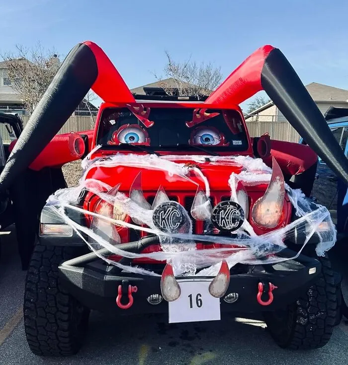 Our Car's Got A Leg Up On Halloween Decor With These   <a Style="Display:inline;" Href="Https://Www.amazon.com/Joiedomi-Halloween-Inflatable-Decorations-Decoration/Dp/B0b1jcdbzr?ie=utf8&th=1&linkcode=ll1&tag=bpworm-20&linkid=e772045575688ae386633cccb67d57fd&language=en_us&ref_=as_li_ss_tl" Target="_blank"><span Style="Font: Inherit; Color: #d74b1f;"> Blow Up Spider Legs </Span>