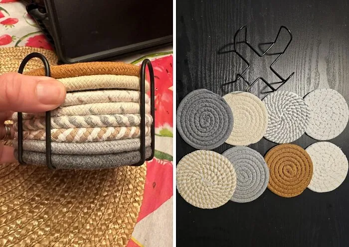   <a Style="Display:inline;" Href="Https://Www.amazon.com/Crafizon-Coasters-Absorbent-Minimalist-Housewarming/Dp/B0c6l1p8jv?crid=2m7wjt7kizv7p&dib=eyj2ijoimsj9.fqltqzfkcostg7fylhsirrjrfhpbfn5zfepxtyqxv4lf7ns3rawzsbwqqocwh6lsnozygio_6ixtsqw9wpx7ogxl1ldfce9a4txml17cfb5kkw6orsr9wac29pe1e3rneaskactodm2rikw7x_f3rntdu7hklofmyjbavnpmnzrvqkzxzvgeaqk1qhyzwo0efceuflzprnf1fygkpinrblwun2omm5cp1eldomunxo998bmlq6inzh3nbqqs4qbxjxldbm1mefy6j60kwjgorlfcvkb2mgaux1kei1pvjjm.ylnicetuf4vefklshf52gycrebqobmxrdaq50x9vxva&dib_tag=se&keywords=sustainable+home+decor&qid=1728284738&sprefix=sustainable+home+deco%2caps%2c218&sr=8-2&linkcode=ll1&tag=bpwolf-20&linkid=15ccc5fcfc4382d138b487f6cf2c1b76&language=en_us&ref_=as_li_ss_tl" Target="_blank"> <span Style="Font:inherit;color:#d74b1f;"> Woven Coasters</Span> Actually Absorb Moisture, Making Them Way More Effective (And Pretty!) Than Other Coasters