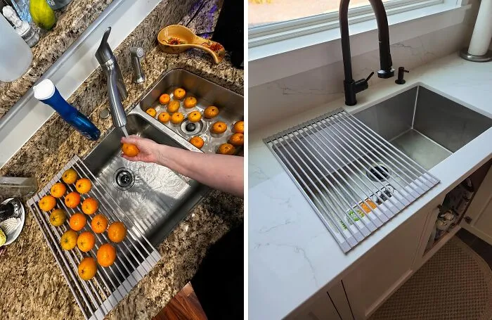 Bam! Drying Dishes Just Got A Whole Lot Sexier! This Genius   <a Style="Display:inline;" Href="Https://Www.amazon.com/Dp/B00p8khriu?asc_item-ID=amzn1.ideas.1zbucr8ysghpa&th=1&linkcode=ll1&tag=bpdove-20&linkid=cdb984baabf201643b9f39e2b82c189d&language=en_us&ref_=as_li_ss_tl" Target="_blank"><span Style="Font: Inherit; Color: #d74b1f;"> Multipurpose Roll-Up Dish Drying Rack </Span> Is Like A Ninja For Your Kitchen