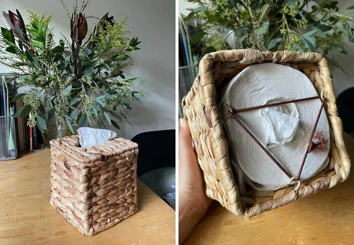 Tired Of Your Tissue Box Looking Like It Belongs In A Doctor's Office? This   <a Style="Display:inline;" Href="Https://Www.amazon.com/Rattan-Tissues-Bathroom-Kitchen-Natural/Dp/B0d2pwk863?crid=289rgqbsn5w51&dib=eyj2ijoimsj9.j6-Hl6mbec7lazl7tb8cmkvpiwbwplsw81gvdltbtlb7hm7bwnp1o3fzyjwfxq23yuc3fx1ufslfhxtwm7iv5cpyxin7cd0mrb8z6fzlktw.9fxpsgiggnyopackav9chvq8ez0bipmigcpc4uv_xuw&dib_tag=se&keywords=sustainable%2bdecor&qid=1728301584&sprefix=sustainable%2bhome%2bdecor%2caps%2c293&sr=8-56&th=1&linkcode=ll1&tag=bpwolf-20&linkid=9cd2a8470d04fd1c2a6ed10e1a254d39&language=en_us&ref_=as_li_ss_tl" Target="_blank"><span Style="Font: Inherit; Color: #d74b1f;"> Wicker Tissue Box Cover</Span> Is The Stylish And Sustainable Way To Disguise Those Unsightly Cardboard Boxes