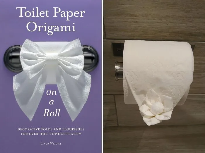   <a Style="Display:inline;" Href="Https://Www.amazon.com/Toilet-Paper-Origami-Roll-Over/Dp/0980092337?crid=2mqle5v7d9sgy&dib=eyj2ijoimsj9.9egvobiztm-Eg1nrzhrwnb7dbelkbbby6q4kvphl_f0yajy8lfupa1ywirso1veajqa5oupkzgbcs53t0mxpiuexaze_hbmld-Ygzm80uqjj2net3jvfhgidgu1-Y1zxfzg5bdxgjuvhedfytf4pcchl3n6mpinjymlncxzvfk35-Kyubvnafzjshqrczohcrds1momop8kiamimhzegbwqbrdclzq9go5_b7ezsge1-X_tn-Ddozizon7u0-Xxgfcjkhqx-Al6poj57vcegctbrz07mgysdf71znzld_iw.tdkjhsr6duz-Pb6zboetiwcb4oza-25j2n2q-Rbvp_0&dib_tag=se&keywords=toilet+paper+origami&qid=1728889491&sprefix=toilet+paper+origami%2caps%2c231&sr=8-5&linkcode=ll1&tag=bpjaguar-20&linkid=6ba5fe4ad6d0b52d0f9caaaf5547cd05&language=en_us&ref_=as_li_ss_tl" Target="_blank"><span Style="Font: Inherit; Color: #d74b1f;"> "Toilet Paper Origami On A Roll" By Linda Wright </Span> Will Give You Something To Do Other Than Scroll While On The Throne