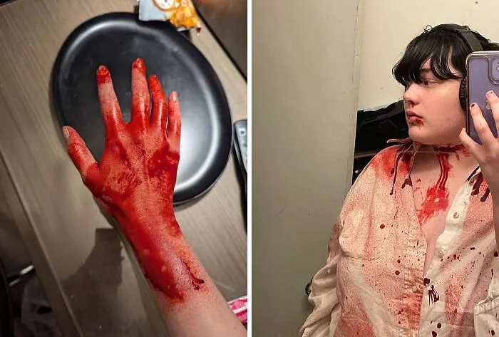 Get Ready For A Gruesomely Good Time With This <a Style="Display:inline;" Href="Https://Www.amazon.com/Bobisuka-3pcs-Halloween-Blood-Makeup/Dp/B0b6nlvnc9?ie=utf8&linkcode=ll1&tag=bphyena-20&linkid=04fe5251c517e007e3a6bfbed4daf327&language=en_us&ref_=as_li_ss_tl" Target="_blank"><span Style="Font: Inherit; Color: #d74b1f;"> Fake Blood Makeup Kit </Span> That's Guaranteed To Make Your Halloween Look A Bloody Mess