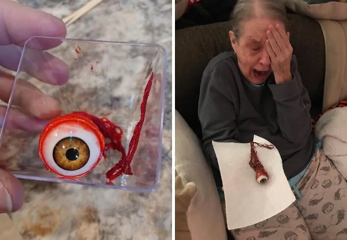 A Gruesome Souvenir From A Cinematic Nightmare, The   <a Style="Display:inline;" Href="Https://Www.amazon.com/Ripped-Out-Eyeball-Light-Brown/Dp/B01mzy4mlh?ascsubtag=01927171cab878858714fe08230ef113%7cc930e1ad-Adf0-425e-999a-B21798267c61%7cdtp%7ccn&th=1&linkcode=ll1&tag=bpseal-20&linkid=696bd3b353291b977269b7114a3dfae3&language=en_us&ref_=as_li_ss_tl" Target="_blank"><span Style="Font: Inherit; Color: #d74b1f;"> Ripped Out Eyeball Movie Prop </Span> Stares Back At You