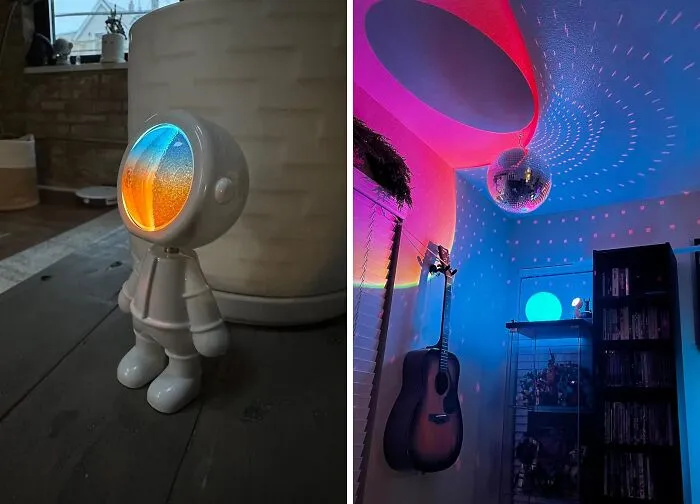 Blast Off Into A Cozy Atmosphere With This Out-Of-This-World   <a Style="Display:inline;" Href="Https://Www.amazon.com/Luubeibei-Spaceman-Projector-Rechargeable-Astronaut/Dp/B0bdrw96yh?ie=utf8&th=1&linkcode=ll1&tag=bpgnu-20&linkid=20bc3a0ae5267e1ffcb31b25ecfebebd&language=en_us&ref_=as_li_ss_tl" Target="_blank"><span Style="Font: Inherit; Color: #d74b1f;"> Sunset Lamp Projector </Span>, Bringing A Galaxy Of Warm, Fuzzy Feelings To Your Space!