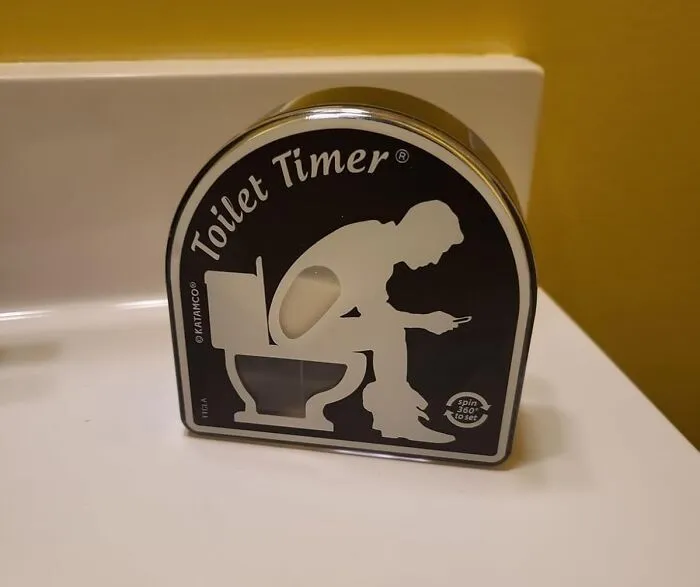 Get A Move On With This Cheeky   <a Style="Display:inline;" Href="Https://Www.amazon.com/Toilet-Timer-By-Katamco-Classic/Dp/B07ct6dyfg?ie=utf8&linkcode=ll1&tag=bpgnu-20&linkid=2af8a5fba445af268ff9cd09a5cb0f20&language=en_us&ref_=as_li_ss_tl" Target="_blank"><span Style="Font: Inherit; Color: #d74b1f;"> Toilet Timer </Span> - A Hilarious Way To Keep Your Bathroom Breaks Brief And Your Household Harmony Intact