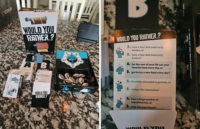 Polite Dinner Conversations, Who? This   <a Style="Display:inline;" Href="Https://Www.amazon.com/Rather-Player-Games-Family-Adults/Dp/B0brt58l5w?dib=eyj2ijoimsj9.q_bysvq0xcc6qu6mphrrpd40kkqik-C_f-Rcn-Dghadortlepn8sucaxztws3wsl01-8K14yebregqq0gnflax8lpyftwn6-Iu3jassejrkaolhr-764flgz5hbfix6iy1h6ldi50vpk0xcgtgjxfedj2vti0bbulbdj6qfqbtgbh1pwdflh6ph5fwfgqtvxzf4v3gwcqywvdtn1z_iciyim5tsunbnabptnb2dybjlgcyhfkfqq6xsvxc26h3lximzk4jsyuu2afireofetm3j2kzikbxngefang91_l5a.75asqk2uawmaq8lgdwqdkt3fsr5bwgklkfnme0pxfpk&dib_tag=se&hvadid=410037218071&hvdev=c&hvlocphy=9058761&hvnetw=g&hvqmt=e&hvrand=8089728832594128911&hvtargid=kwd-415679915411&hydadcr=7980_11337243&keywords=family%2bgames%2bamazon&qid=1729077692&sr=8-42&th=1&linkcode=ll1&tag=bpcrow-20&linkid=c1d1770abfa9dbc7abc84df0063c9510&language=en_us&ref_=as_li_ss_tl" Target="_blank"><span Style="Font: Inherit; Color: #d74b1f;"> "Would You Rather?" By Spinmaster Games </Span> Will Have Your Relatives Sharing Their Deepest Secrets And Laughs - Or Arguing And Rolling Their Eyes