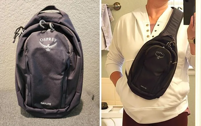 "I have an <a style="display:inline;" href="https://www.amazon.com/Osprey-Daylite-Shoulder-Sling-Night/dp/B0D6GVL38S?crid=29V612RLMY778&dib=eyJ2IjoiMSJ9.4HO90zdrHJl7qre7ACgq_8tqgatllwT4Y0E9nGYnXu74U64VIBiLi1vZ7n0xe4EHK4zq0c-FOl8usgfLtdjAUkKfmbJUXZJvohHCgag1gImo07W6QIqdGQtHUtc6U-teWxIad0_xhvlHbnEHxGSTxXOim5NU-RVSVNamReD3dgZxVs8zazbGhPlQ_LEujNh402EI8qcLzLHxPPE8aCwKEbpQTGNyc7EBBW2pADIHeXpF6vRHvhglLkTpRnf33i1Omo181zY6BtcSNgWsj3WL_TzHxbw0HvpEkzHl4TZO33o.h4TCPFpPClrSzlpOdCLpzbRDuE_NU-Ye_-TCk1TjDn8&dib_tag=se&keywords=osprey%2Bover%2Bthe%2Bshoulder%2Bbackpack&qid=1729503067&sprefix=osprey%2Bover%2Bthe%2Bshoulder%2Bbackpack%2Caps%2C167&sr=8-3&th=1&linkCode=ll1&tag=bptiger-20&linkId=756d349f637ef1a95b9414acd9358a52&language=en_US&ref_=as_li_ss_tl" target="_blank"><span Style="Font:inherit;color:#d74b1f;"> over the shoulder backpack </Span> (Osprey). I keep my wallet and phone in it. It is very easy to simply slide it to the front when I’m in a crowded area to prevent being pick pocketed." - <span Style="Font:inherit;color:#808080"> bigedthebad</Span>