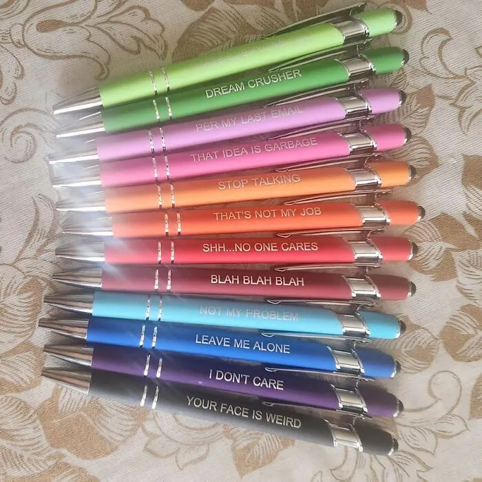 Ink Your Disappointment With A Dash Of Sarcasm And A Flourish Of   <a Style="Display:inline;" Href="Https://Www.amazon.com/Fuhgkg-Negative-Ballpoint-Screens-Writing/Dp/B0c3qb247d?dib=eyj2ijoimsj9.z7r_ojugnzt5kyyady4duqzi-Q0wlgkhaeoctug9oneisyjimwtwct1az81q5omtvkksvwoev9rhqrqra0f9uoxaks9j0waavsaznx7zmlmlnyzz45wd0m6m5xvfkwh5c6ny0q35alcb-Zqcnjdcs3slnqykug3wx6xipddzk7jz6yttdb6opohhcpfqm4zxgftphthxxn5kwepvrnz32kbgjesi79nez99huivcft2ft_maeewxgngckupiac6ku9w-Xy-Hdn8rttyxdahbcntyjg9a-2kqe6gov1bl1r4.dldizrm5juhakxeh1ee-Rcguurwqm_kvykmjw0n8tfm&dib_tag=se&keywords=funny+stationery&qid=1729577930&sr=8-9&linkcode=ll1&tag=bpoctopus-20&linkid=8f33fcf517d60d5168a95294e6e4f11d&language=en_us&ref_=as_li_ss_tl" Target="_blank"><span Style="Font: Inherit; Color: #d74b1f;"> Funny Negative Quotes Ballpoint Pens </Span>