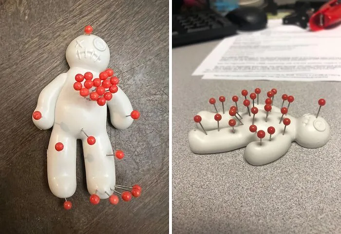 Stick It To Stress And Pin Down Your Worries With The Delightfully Devilish   <a Style="Display:inline;" Href="Https://Www.amazon.com/Fred-Friends-5216932-Voodoo-Holder/Dp/B075mwp9nn?&linkcode=ll1&tag=bpoctopus-20&linkid=c60a6d93540ad132efd3ee1eed19ed7f&language=en_us&ref_=as_li_ss_tl" Target="_blank"><span Style="Font: Inherit; Color: #d74b1f;"> Voodoo Doll Pin Holder </Span>