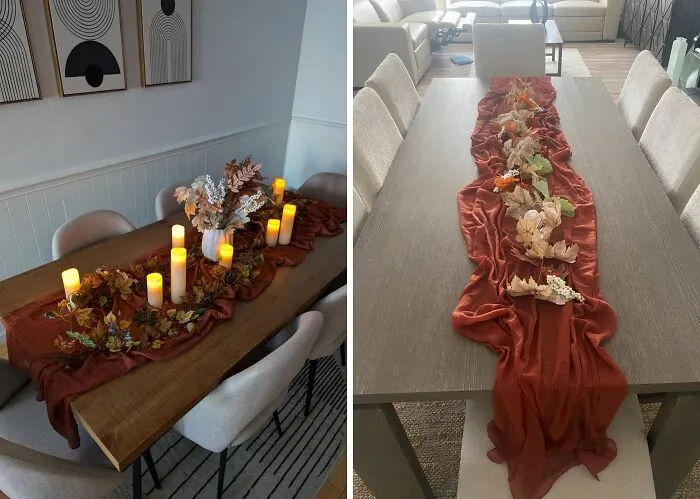 Set The Stage For A Harvest Of Memories With The   <a Style="Display:inline;" Href="Https://Www.amazon.com/Cheesecloth-Table-Runner-Terracotta-Decorations/Dp/B0c7ksgvrm?crid=2cght4l9m4qc1&dib=eyj2ijoimsj9.smrde7m6c5xmjpfyzf7nlsy8n2uwbeqjjgmle4cbb0n78e2nfcxrzeercptap052m7pbacz-Fhhhzwwfysmd7hnxafopbhvhgtmswj23lr4wld10-Fcugcf4qpuzip9axfbgmhhn1ki0qccacsamhgqkydbnuikwmvtxbcyntdar6_onzutx93hgwfbipnzscuoip1f4fo241lenrewit037swh2yur7a-Zgxpl_jqu.jjdxtinlwntqgh7i6nhf384nt5gpob6zcf8lwdo26gi&dib_tag=se&keywords=thanksgiving&qid=1729601762&sprefix=thanksgivin%2caps%2c215&sr=8-6&th=1&linkcode=ll1&tag=bpsnake-20&linkid=dbe4c408889bb5c3ab6a7b387dae3045&language=en_us&ref_=as_li_ss_tl" Target="_blank"><span Style="Font: Inherit; Color: #d74b1f;"> Fall Cheesecloth Table Runner</Span>, A Rustic, Homespun Charm That'll Make Your Table Feel Like A Patchwork Quilt On A Crisp Autumn Day