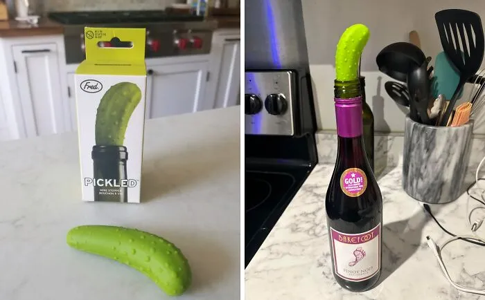Preserve Your Wine (And Your Love Of Pickles) With The Ridiculously Delightful <a Style="Display:inline;" Href="Https://Www.amazon.com/Dp/B08ktq67kx?ascsubtag=7578115%2c23%2c73%2cd%2c0%2c0%2c0%2c900%3a2%3b974%3a3%3b1125%3a2%3b1338%3a1%3b1352%3a1%2c41111912%2c0%2c0&ie=utf8%25252cbf%252cbf%2cbf&btn_ref=srctok-D916b0ddd33716e4&th=1&linkcode=ll1&tag=bpgoat-20&linkid=f1aca5f554987867100d1769dfdd3bf1&language=en_us&ref_=as_li_ss_tl" Target="_blank"><span Style="Font: Inherit; Color: #d74b1f;"> Pickle Wine Stopper</Span>, A Dill-Ightful Addition To Any Wine Lover's Collection