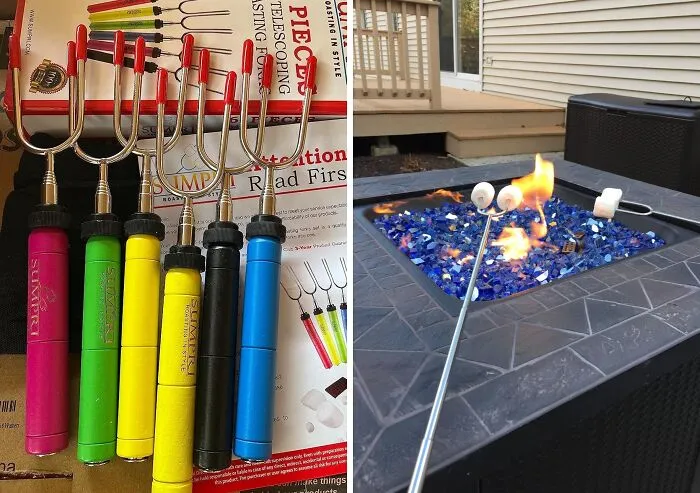 Roast Marshmallows To Perfection And Enjoy S'mores With Ease, While Keeping Little Hands Safe From The Flames, With The <a Style="Display:inline;" Href="Https://Www.amazon.com/Smores-Sticks-Fire-Pit-Multicolored/Dp/B01ah3amw0?ie=utf8&linkcode=ll1&tag=bpgoose-20&linkid=e8ca36f62ad0bc1fded4e84610ec0085&language=en_us&ref_=as_li_ss_tl" Target="_blank"><span Style="Font: Inherit; Color: #d74b1f;"> Extendible S'mores Sticks</Span>