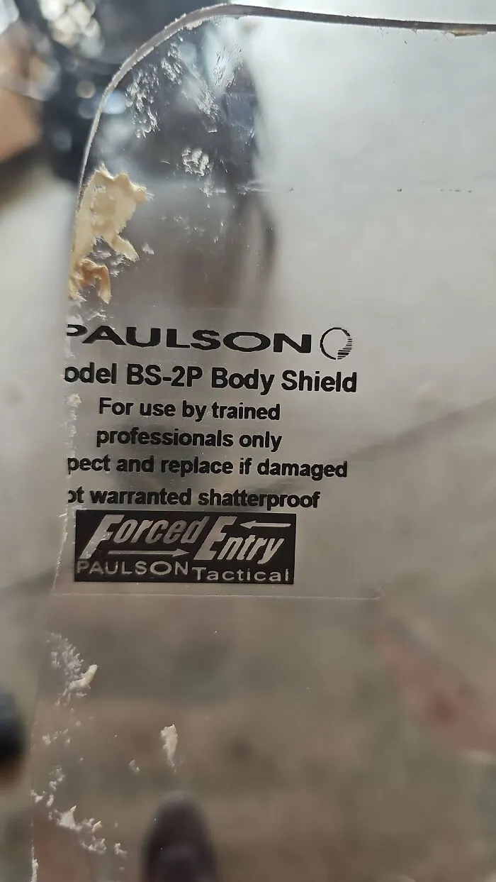 Mounted A Police Riot Shield To My Bike As A Windshield