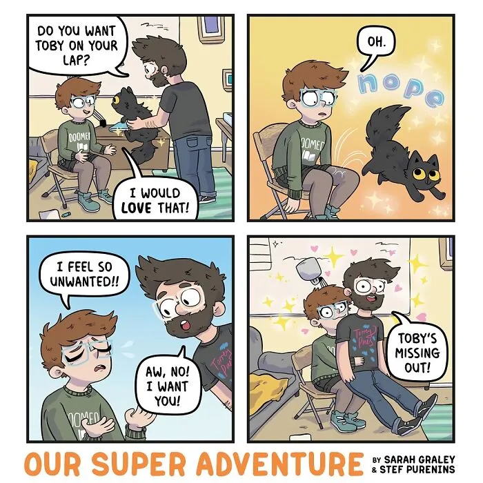 Love And Cats: 36 Hilariously Relatable Comics Inspired By This Artist's Real Life (New Pics)