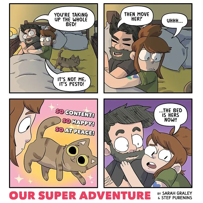 Love And Cats: 36 Hilariously Relatable Comics Inspired By This Artist's Real Life (New Pics)