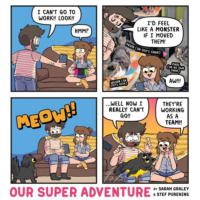 Love And Cats: 36 Hilariously Relatable Comics Inspired By This Artist's Real Life (New Pics)