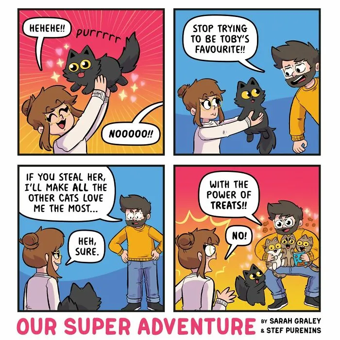 Love And Cats: 36 Hilariously Relatable Comics Inspired By This Artist's Real Life (New Pics)