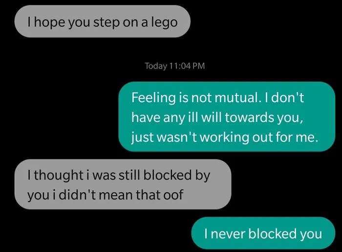 "I Thought I Was Blocked"