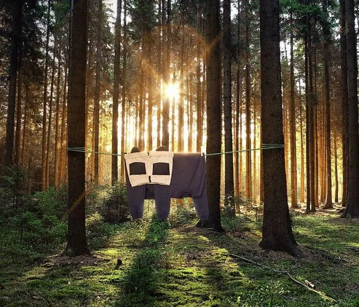 This Artist Created 21 Playful Animals From Laundry And Captured Them In Picturesque Landscapes