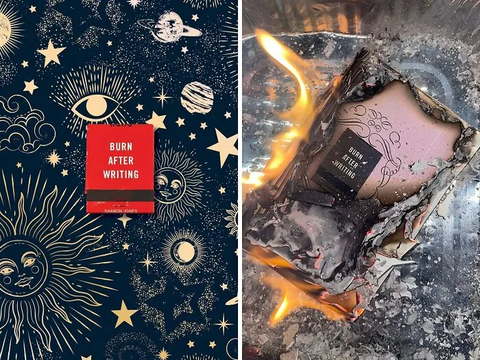 Find Liberation In The Flames With    <a Style="Display:inline;" Href="Https://Www.amazon.com/Dp/059318968x?ascsubtag=6343879%2c2%2c38%2cd%2c0%2c0%2c0%2c900%3a2%3b974%3a2%3b1125%3a1%2c18733024%2c0%2c0%2c0&linkcode=ll1&tag=bpcheetah-20&linkid=0085a50e3864a082a6e6287a44e2c82d&language=en_us&ref_=as_li_ss_tl" Target="_blank"><span Style="Font:inherit;color:#d74b1f;">  'Burn After Writing' </Span> - Express, Expose, And Engulf Your Worries In Fire!