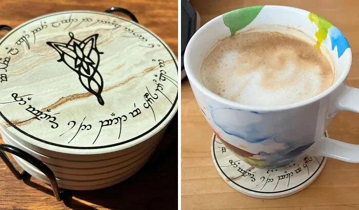 Protect Your Surfaces From The Ravages Of Time And The Spills Of The Mortal Realm With The <a Style="Display:inline;"href="Https://Www.amazon.com/Coasters-Drinks-TV-Table-Lotr-Coaster-Holder-Merchandise/Dp/B0dfcgnvsw?ie=utf8&linkcode=ll1&tag=bppear-20&linkid=7cc9a2922c2e6753a7c98c6fd0964728&language=en_us&ref_=as_li_ss_tl" Target="_blank"><span Style="Font: Inherit; Color: #d74b1f;"> LOTR Stone Coaster Set</Span>