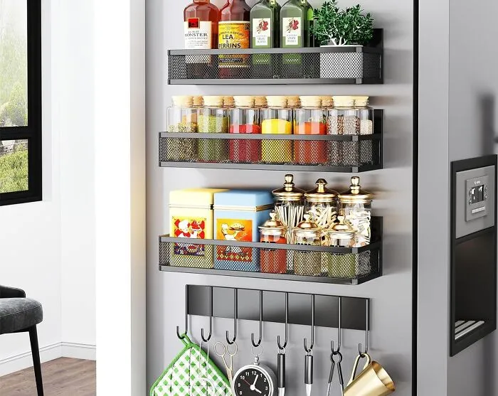 Stick It To Clutter With The <a Style="Display:inline;" Href="Https://Www.amazon.com/Gp/Product/B0cg63hp7j?th=1&linkcode=ll1&tag=bpfig-20&linkid=e28cfb3566342fcfc80cf73f316d6ec8&language=en_us&ref_=as_li_ss_tl" Target="_blank"><span Style="Font: Inherit; Color: #d74b1f;"> Magnetic Spice Rack For Refrigerator</Span>, A Convenient And Space-Saving Solution That Keeps Your Spices Within Easy Reach And Your Countertops Clear