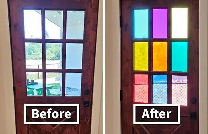 Add A Pop Of Color And A Dash Of Whimsy To Your Windows With The <a Style="Display:inline;" Href="Https://Www.amazon.com/Hohofilm-10colors-Transparent-Decoration-21cmx29-7cm/Dp/B07gqmnhhf?ie=utf8&linkcode=ll1&tag=bpfig-20&linkid=6d9dcdfa1dd5b8cfec8daf461cee00c3&language=en_us&ref_=as_li_ss_tl" Target="_blank"><span Style="Font: Inherit; Color: #d74b1f;"> Colorful Transparent Window Film</Span>