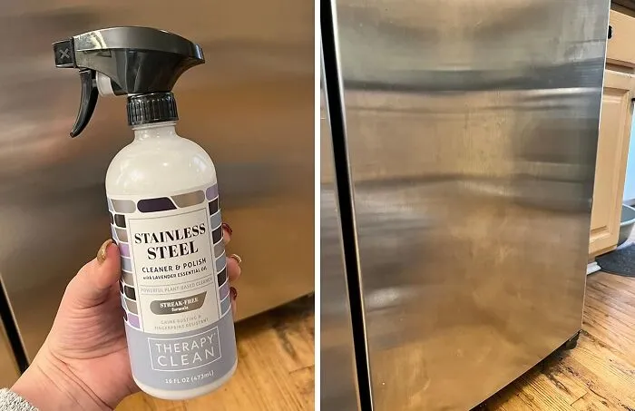 Let's Be Real, Your Fridge Has Seen Better Days... Wipe Away The Grime And Guilt With The <a Style="Display:inline;" Href="Https://Www.amazon.com/Therapy-Stainless-Steel-Cleaner-Kit/Dp/B01jzx6k1u?ie=utf8&th=1&linkcode=ll1&tag=bpfig-20&linkid=eb0e4cd76c04d193bf423fe0dc0331d3&language=en_us&ref_=as_li_ss_tl" Target="_blank"><span Style="Font: Inherit; Color: #d74b1f;"> Stainless Steel Cleaner</Span>