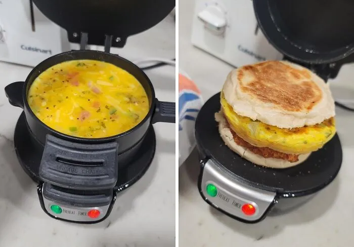 Start Your Day Off Right With The Convenient <a Style="Display:inline;" Href="Https://Www.amazon.com/Hamilton-Beach-25476-Breakfast-Electric/Dp/B00c95o3hk?ie=utf8&th=1&linkcode=ll1&tag=bpgrape-20&linkid=020ae9d158770693c89968d85fd54643&language=en_us&ref_=as_li_ss_tl" Target="_blank"><span Style="Font: Inherit; Color: #d74b1f;"> Breakfast Sandwich Maker</Span>, A Clever Kitchen Gadget That's Perfect For Transforming Holiday Leftovers Into A Delicious Breakfast Treat