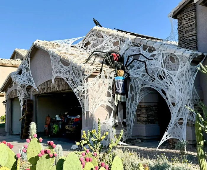 The Season Is Upon Us! Starting A Little Early With The Webbing, Being A Little Time-Consuming, And All The Rest Will Slowly Make Their Way Out. Happy Haunting, Everyone