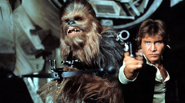 Han Solo and Chewbacca