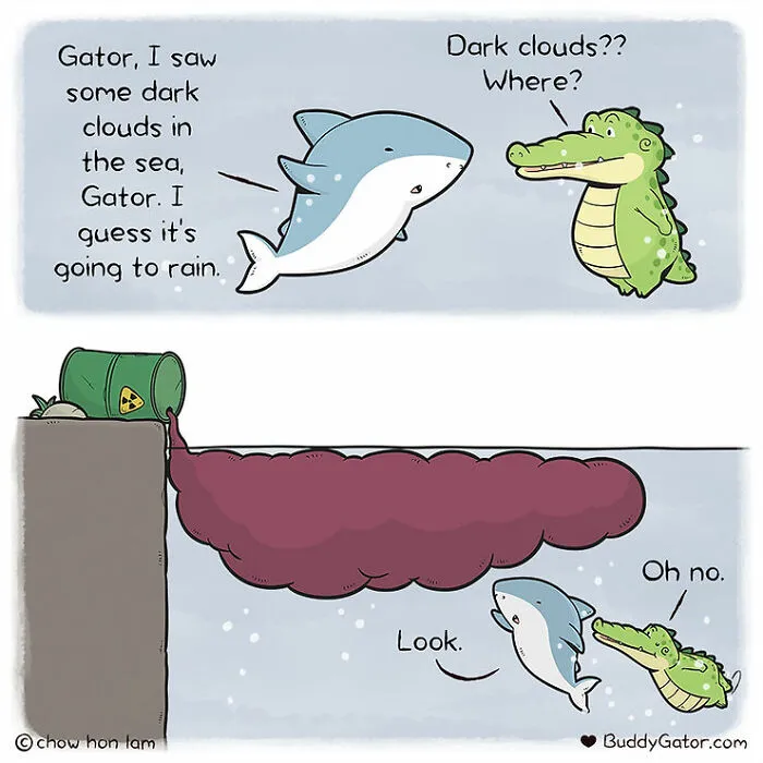 30 Uplifting Comics About Buddy Gator, The Caring Alligator, By Chow Hon Lam (New Pics)