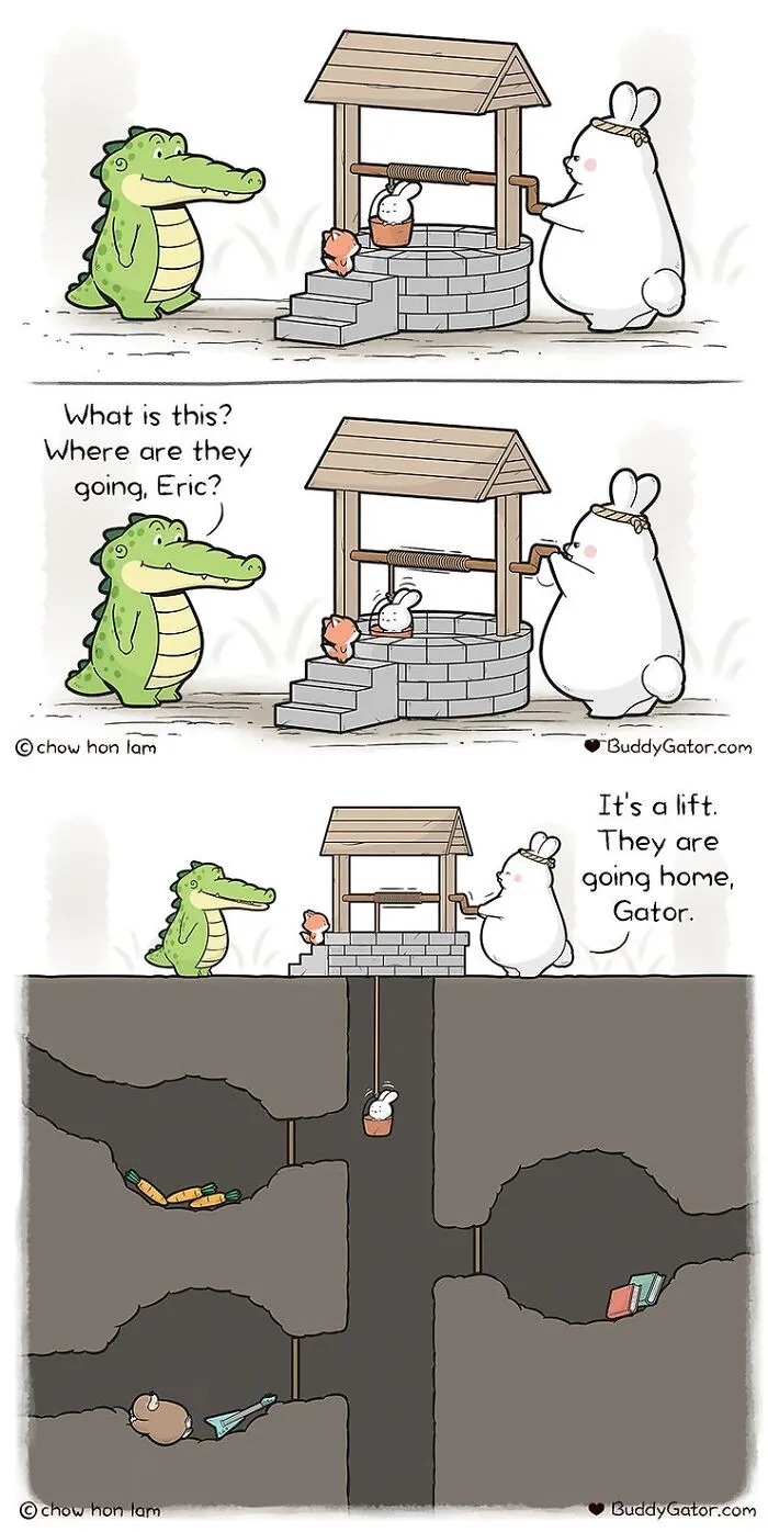30 Uplifting Comics About Buddy Gator, The Caring Alligator, By Chow Hon Lam (New Pics)