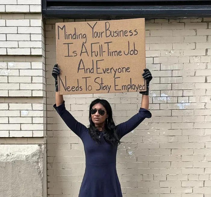 45 Times “Dudette With Sign” Did Everyone A Public Service And Protested Irritating Things (New Pics)