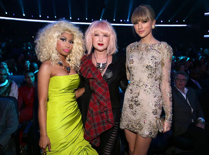 Nicki Minaj, Cyndi Lauper and Taylor Swift