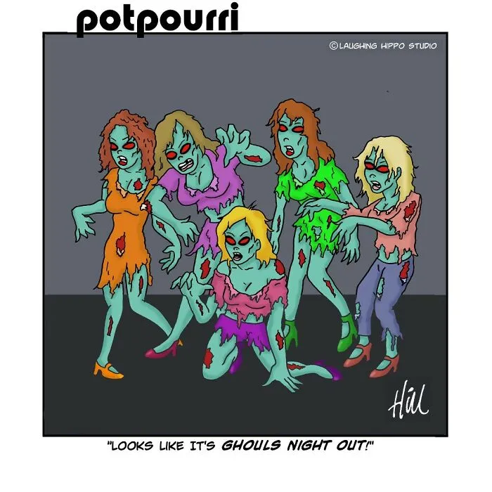 Spooktacular Humor: 30 One-Panel Comics From Laughing Hippo Studio