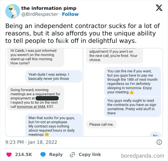 To Discipline A Non-Employee