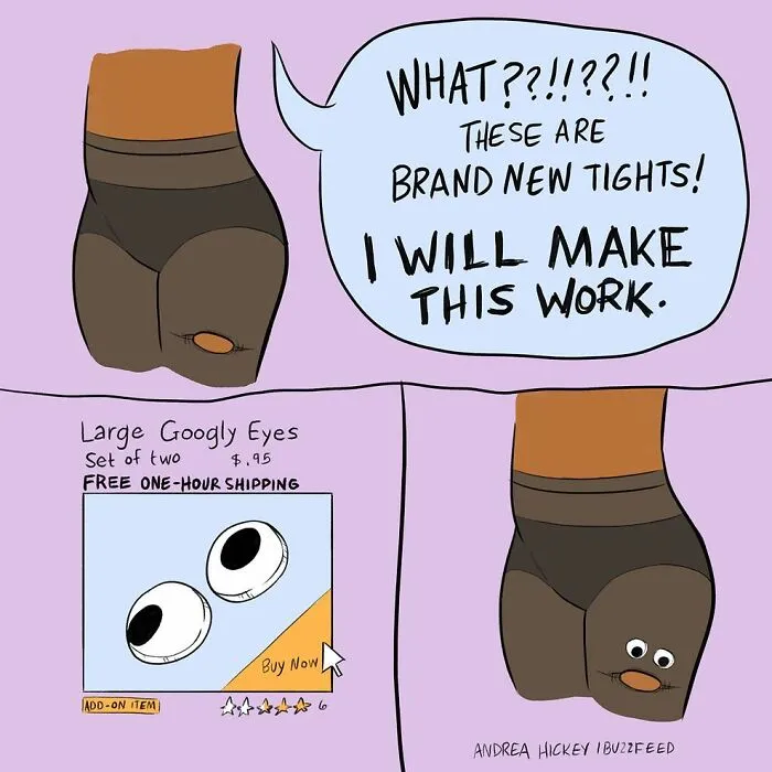 Artist Made 30 Relatable Comics About Random Happenings In Life