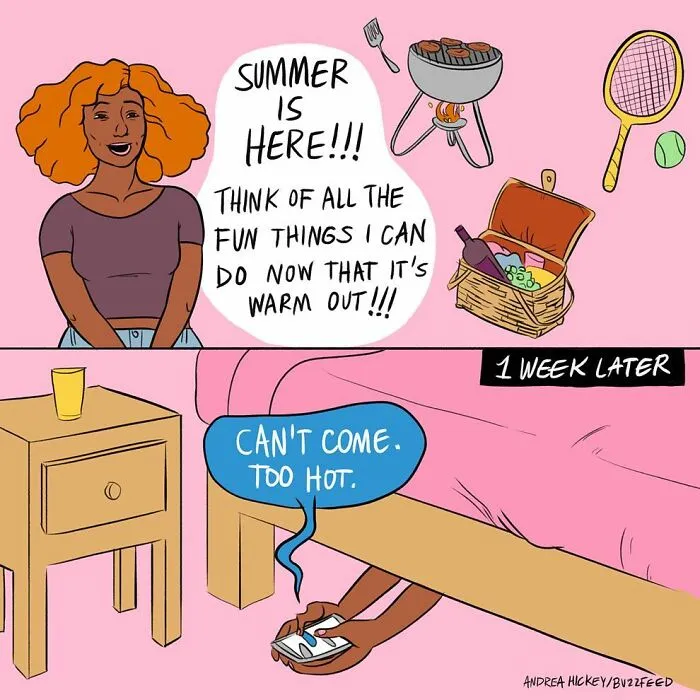 Artist Made 30 Relatable Comics About Random Happenings In Life