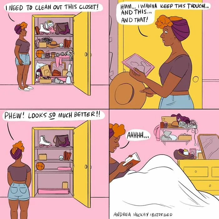 Artist Made 30 Relatable Comics About Random Happenings In Life