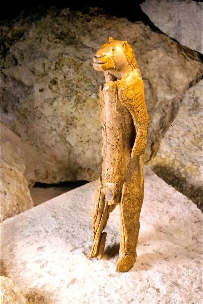 The Lion-Man, Carved From Mammoth Ivory Roughly 38,000 Years Ago, Stands As The Oldest Known Example Of Figurative Art
