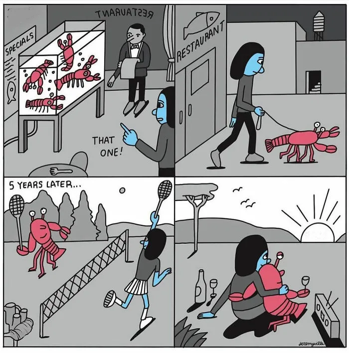 Artist Creates 30 Poetic Cartoons Offering Comfort To Those Who May Be Navigating Challenging Times (New Pics)