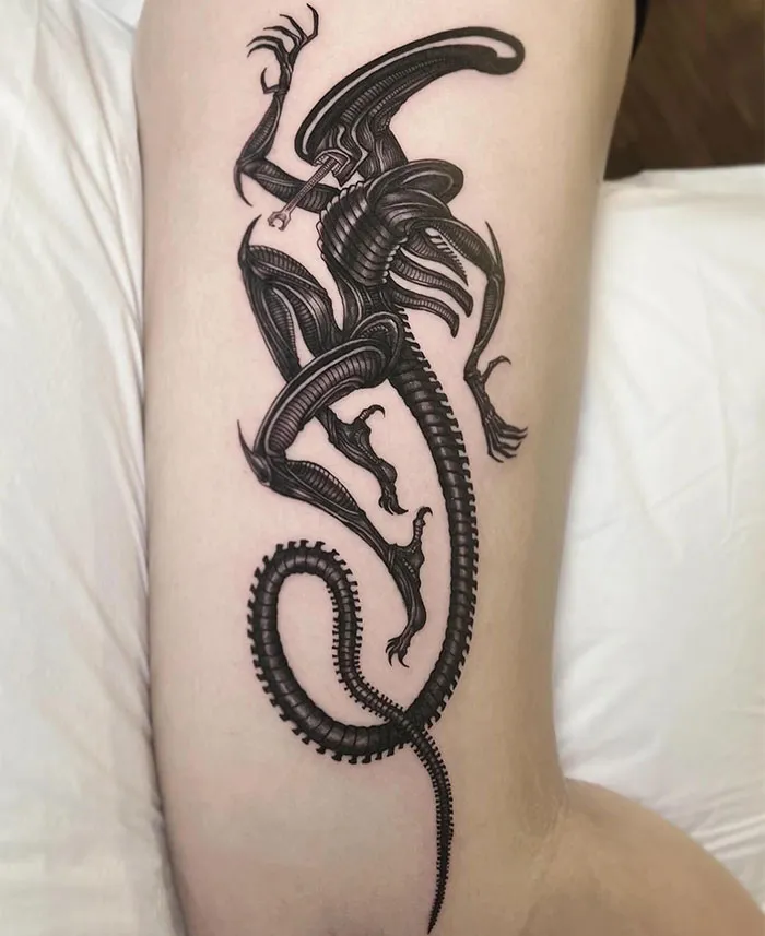 Sci-Fi Alien Tattoo