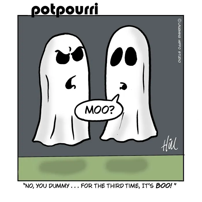 Spooktacular Humor: 30 One-Panel Comics From Laughing Hippo Studio