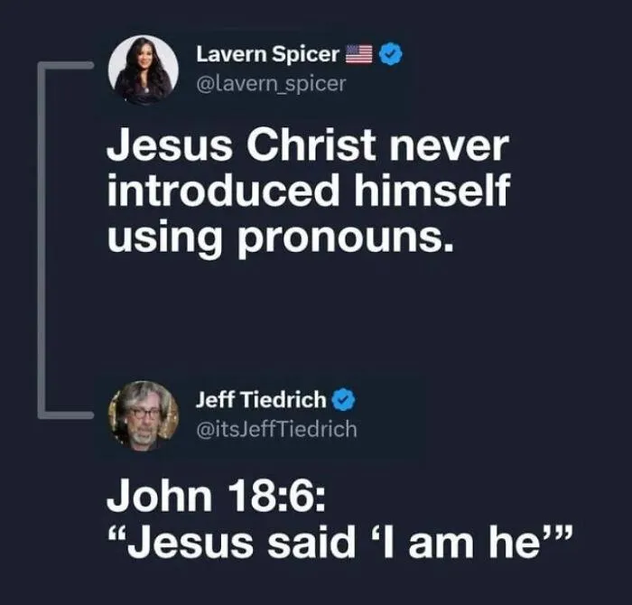 To Say Jesus Didn't Use Pronouns